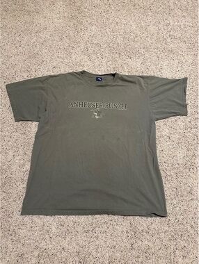Vintage Anheuser-Busch 2003 Logo T-Shirt Green Size XL